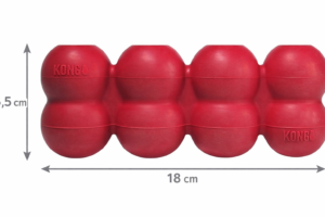 Brinquedo Kong com medidas detalhadas
